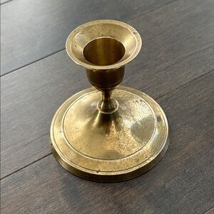 Vintage Solid Brass Antique Candle Holder, Gold Decor Candlestick Taper India